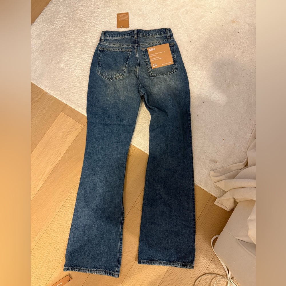 Reformation Mia High Rise Vintage Bootcut Jeans in Canyon NWT - Picture 4 of 5